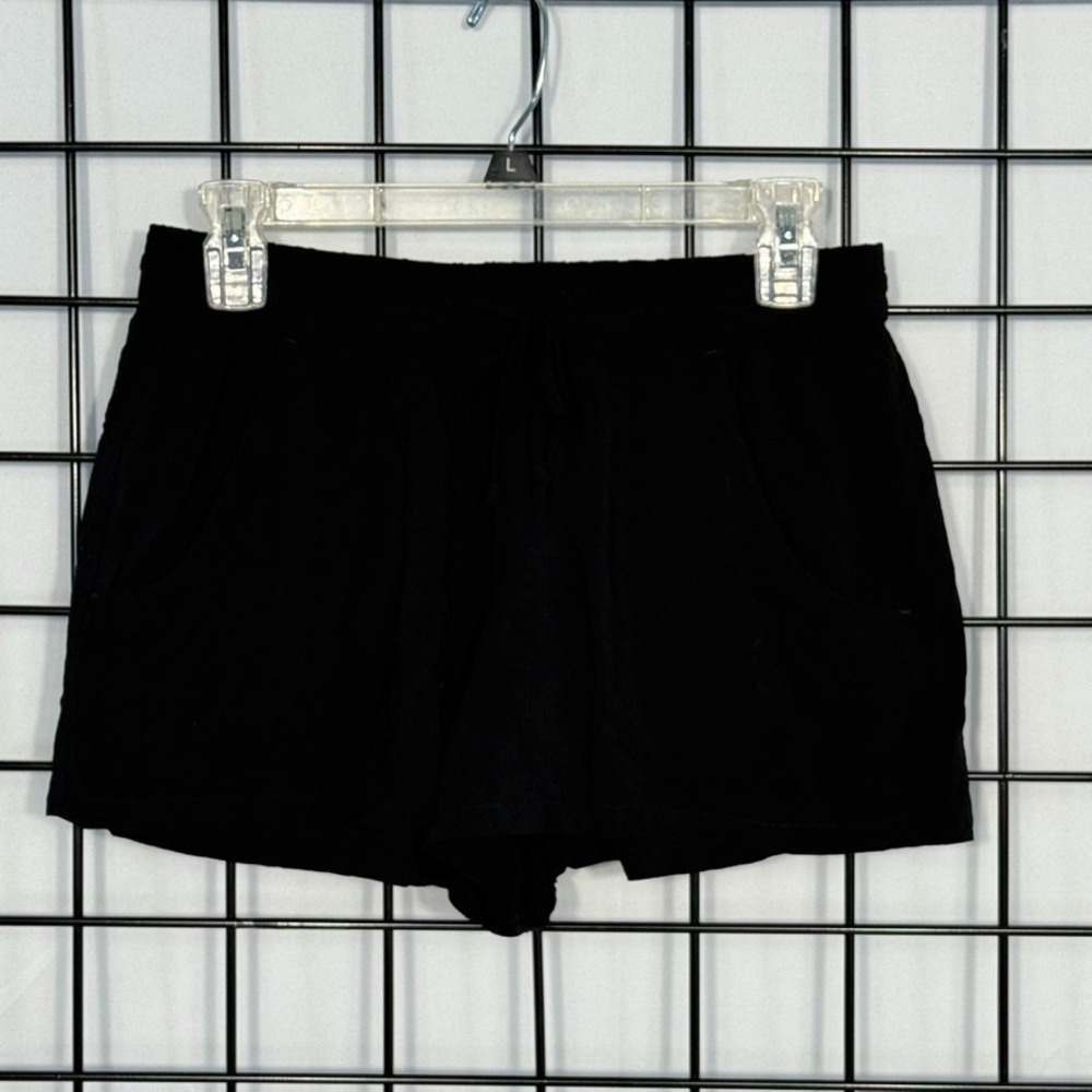 French Connection Shorts Womens 4 Black Pull On Drawstring Pockets Lightweight